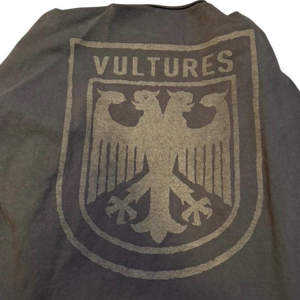 (SOLD) YZY Black Graphic T-Shirt with Vultures Emblem